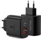 Ładowarka sieciowa 40W 2x USB 2x USB-C Alogy Super Fast Charger Szybkie ładowanie PowerDelivery PD Czarna 14