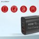 Ładowarka sieciowa 40W 2x USB 2x USB-C Alogy Super Fast Charger Szybkie ładowanie PowerDelivery PD Czarna 8
