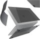 Etui do Apple Macbook Air 13.6 - M2/M3/M4 2022/2023/2024/2025 Alogy AirGuard Elastyczna obudowa Matowy Czarny 20