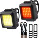 Lampka rowerowa na rower przednia tylna zestaw 2 lampek przód + tył COB USB Alogy Bike Light 1