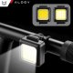 Lampka rowerowa na rower przednia tylna zestaw 2 lampek przód + tył COB USB Alogy Bike Light 16