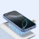 Etui skórzane do iPhone 16 Pro Max Dux Ducis Lawa z portfelem MagSafe Błękitne 4
