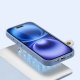 Etui skórzane do iPhone 16 Dux Ducis Lawa z portfelem MagSafe błękitne 4