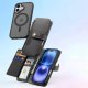 Etui ochronne do iPhone 16 Dux Ducis Lawa MagSafe + portfel  czarne 2