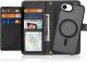 Etui skórzane do iPhone 16e Dux Ducis Lawa Black z portfelem MagSafe czarne 7