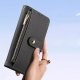 Etui skórzane do iPhone 16e Dux Ducis Lawa Black z portfelem MagSafe czarne 8