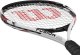 Rakieta do tenisa ziemnego Wilson Fusion XL Rkt 3 4 3/8 biało-czarna WR147910U3 4