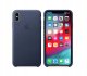Plecki Apple Do Iphone Xs Max Leather Niebieski 1
