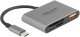 DELOCK USB-C Card Reader fur SD und Micro SD Speicherkarten + USB 10 Gbps Typ-A Port und USB Type-C PD 2.0 85 W 1
