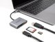 DELOCK USB-C Card Reader fur SD und Micro SD Speicherkarten + USB 10 Gbps Typ-A Port und USB Type-C PD 2.0 85 W 2