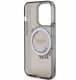 Guess Guess Pc/Tpu Flowers Ring Glossy Logo Magsafe Case For Iphone 13 Pro Czarne 4