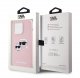 Karl Lagerfeld Liquid Silicone Double Heads Magsafe Case For Iphone 14 Pro Max Róż 2