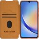 Nillkin Qin Book Pro Case For Samsung Galaxy A55 5G Brązowe 4