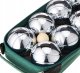 KULE DO GRY w Bule Boule POKROWIEC ZESTAW 8sztuk PETTANQUE SREBRNE METALOWE 1