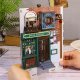 DIY Drewniane PUZZLE 4D OŚWIETLENIE LONDYŃSKA ULICZKA PODPÓRKA DO KSIĄŻEK 8