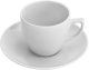 Filiżanka do espresso 100 ml + spodek City Biała C001 2