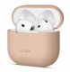 Etui Tech-Protect Silicone Apple AirPods 4 Cafe Latte 1