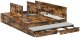 vidaXL Rama łóżka Brązowa Drewno inżynieryjne 135,5 x 190 x 31,5 cm 2