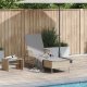 vidaXL Leżak Słoneczny Beżowy i jasnoszary Rattan PE 157 x 55 x 92 cm 1