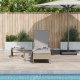 vidaXL Leżak Słoneczny Beżowy i jasnoszary Rattan PE 157 x 55 x 92 cm 3