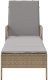 vidaXL Leżak Słoneczny Beżowy i jasnoszary Rattan PE 157 x 55 x 92 cm 6
