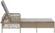vidaXL Leżak Słoneczny Beżowy i jasnoszary Rattan PE 157 x 55 x 92 cm 7
