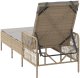vidaXL Leżak Słoneczny Beżowy i jasnoszary Rattan PE 157 x 55 x 92 cm 8
