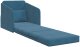vidaXL Sofa łóżko 2 w 1 Niebieska 65x80x83 cm Welur 4