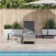 vidaXL Leżak Jasnoszary PE Rattan 157 x 55 x 92 cm Składany 3