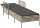 vidaXL Leżak Jasnoszary PE Rattan 157 x 55 x 92 cm Składany 4