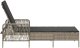 vidaXL Leżak Jasnoszary PE Rattan 157 x 55 x 92 cm Składany 7