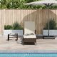 vidaXL Leżak Brązowo-kremowy Rattan PE 157 x 55 x 92 cm Składany 1