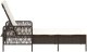 vidaXL Leżak Brązowo-kremowy Rattan PE 157 x 55 x 92 cm Składany 7