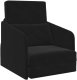 vidaXL Sofa łóżko  2 w 1 Czarna 65x80x83 cm Velvet 1