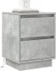vidaXL Szafka nocna  z LED-ami Beton Szary 39x34,5x50 cm 2