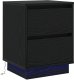 vidaXL Szafki Nocne z LED 2 szt. Czarny 39x34.5x50 cm 6