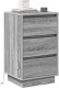 vidaXL Szafka nocna z LED Szary Sonoma 39x34,5x65 cm Drewno inżynieryjne 3