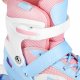 NA0189 ZESTAW LED ŁYŻWOROLKI OCHRANIACZE MOONBEAM BIAŁE ROZM. M(35-38) NILS EXTREME 5