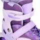 NA0189 ZESTAW LED ŁYŻWOROLKI OCHRANIACZE MOONBEAM FIOLETOWE ROZM. M(35-38) NILS EXTREME 5