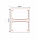 .NIIMBOT Etykiety Naklejki RFID 40*30mm RAMKA RED 230szt Seria B Oryginalne 4