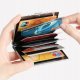 ETUI NA KARTY Metalowe PORTFEL NA KARTY z BLOKADĄ RFID CARD HOLDER Czarny 1