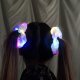 FROTKA OPASKA DO WŁOSÓW GUMKA LED Świecąca na IMPREZĘ GLOW PIĘKNA Biała 2
