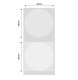 .NIIMBOT Etykiety Naklejki 31mm OKRĄGŁE TRANSPARENT 210szt do B21/B3S/B1 1