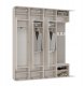 Garderoba HAGA IV 3Sz1W KASZMIR 3x Szafa + Wieszak 2