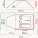 Namiot turystyczny Coleman Darwin 3 Plus BlackOut 14