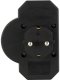 REV Steckdosenadapter 3-fach mit Überspannungsschutz, schwarz 1