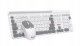 Klawiatura + mysz C-Tech C-TECH klawiatura z myszą WLKMC-05W, Bezdrátowy set 2.4GHz, CZ, biała 1
