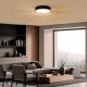 Solight LED osvětlení s dálkovým ovladačem Larios Black, 48W, 3360lm, 39cm, změna chromatičnosti, stmívatelné 1