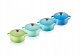 Le Creuset Stoneware Set of 4 petite Casseroles 10x5cm ocean 3