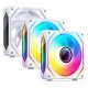 Jonsbo ZL-120WR PWM ARGB Lüfter 3er Pack, umgekehrte Ausrichtung - 120mm, weiß 1